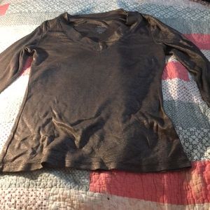 Metallic grey brown long sleeve